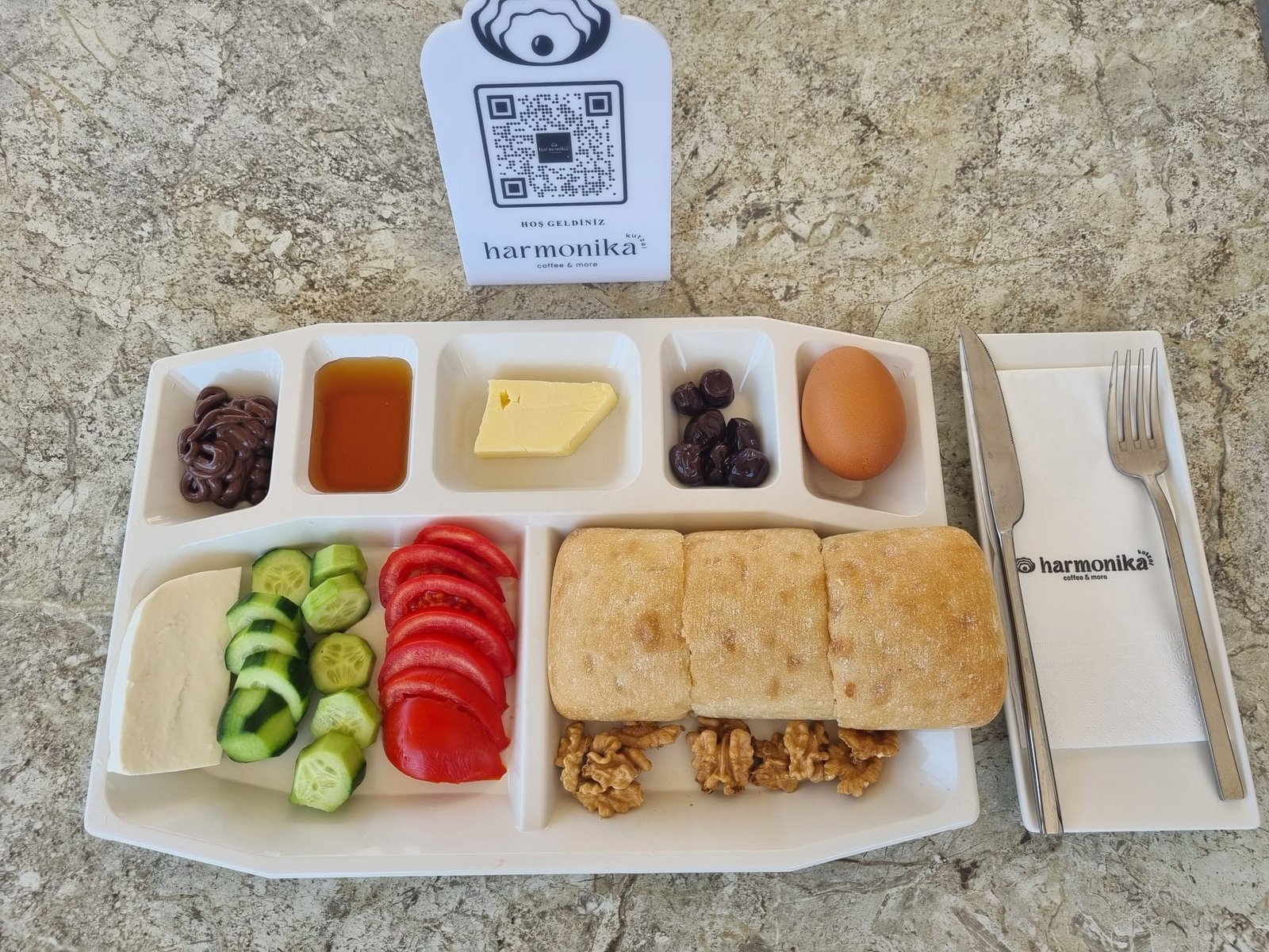 Bagetli Kahvaltı Tabağı